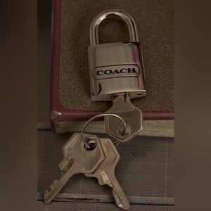Coach Lock & Keys Silver Luggage Lock